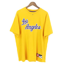 Load image into Gallery viewer, VINTAGE NIKE LAKERS EMBROIDERED T SHIRT - L