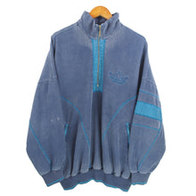Load image into Gallery viewer, VINTAGE ADIDAS EMBROIDERED 1/4 ZIP JUMPER - XL
