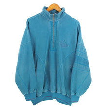 Load image into Gallery viewer, VINTAGE ADIDAS EMBROIDERED 1/4 ZIP - XL