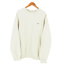 Load image into Gallery viewer, VINTAGE NIKE SWOOSH CREAM CREWNECK - XL