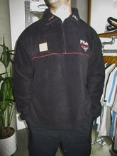 Load image into Gallery viewer, VINTAGE FILA BOMBERS FLEECE 1/4 ZIP - XL