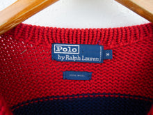Load image into Gallery viewer, VINTAGE OG 80's POLO CREST KNIT JUMPER - M