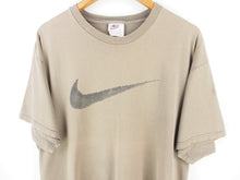 Load image into Gallery viewer, VINTAGE NIKE BROWN SCRIBBLE SWOOSH T SHIRT - L