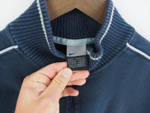 Load image into Gallery viewer, VINTAGE NIKE TEXTURED 1/4 ZIP JUMPER - S/M