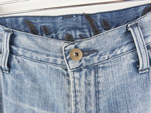 Load image into Gallery viewer, VINTAGE QUIKSILIVER EMBROIDERED DENIM JORTS - 36'
