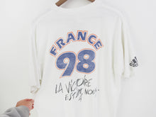 Load image into Gallery viewer, VINTAGE ADIDAS 1998 FRANCE GRAPHIC T SHIRT - L