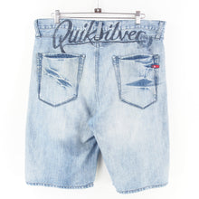 Load image into Gallery viewer, VINTAGE QUIKSILIVER EMBROIDERED DENIM JORTS - 36'