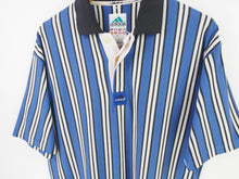 Load image into Gallery viewer, VINTAGE ADIDAS EQT STRIPED POLO SHIRT - L