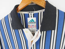 Load image into Gallery viewer, VINTAGE ADIDAS EQT STRIPED POLO SHIRT - L