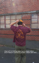 Load image into Gallery viewer, TRIAX 'RIVER' TECHNICAL T SHIRT - BURGUNDY