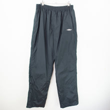 Load image into Gallery viewer, VINTAGE UMBRO GREEN PIPING TRACK PANTS - XL/36&#39;
