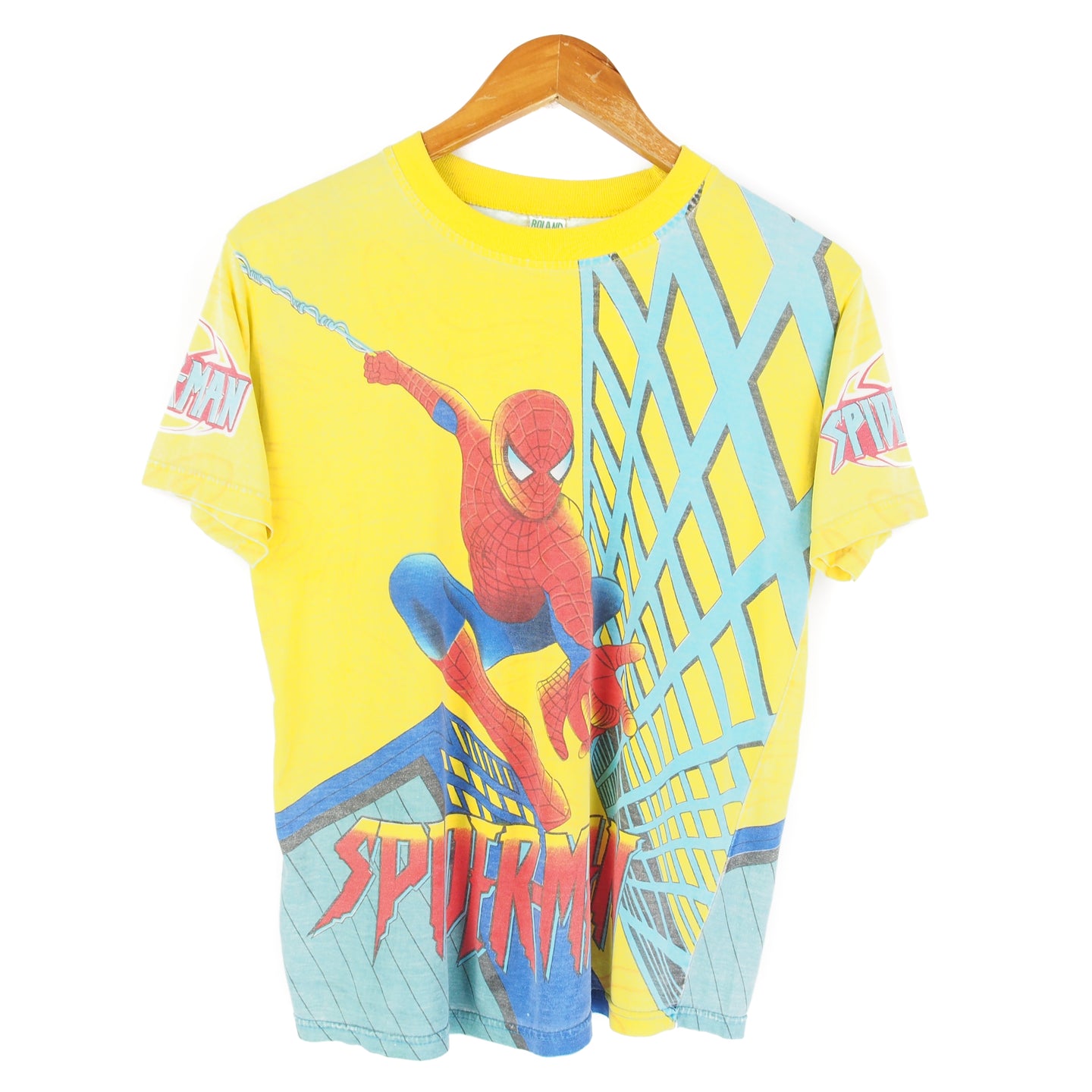 VINTAGE SPIDERMAN ALL OVER PRINT TSHIRT - S