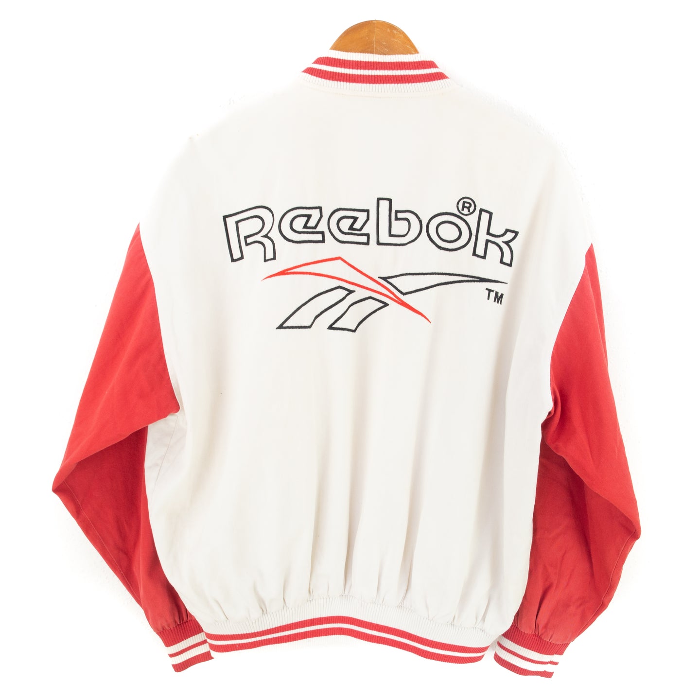 VINTAGE REEBOK EMBROIDERED BOMBER JACKET - M/L