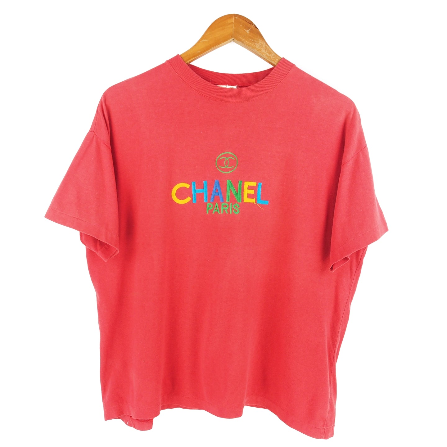VINTAGE 90's BOOTL3G CHANEL T SHIRT - M