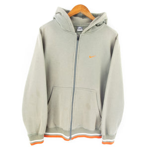 VINTAGE NIKE BACK GRAPHIC ZIP UP - M