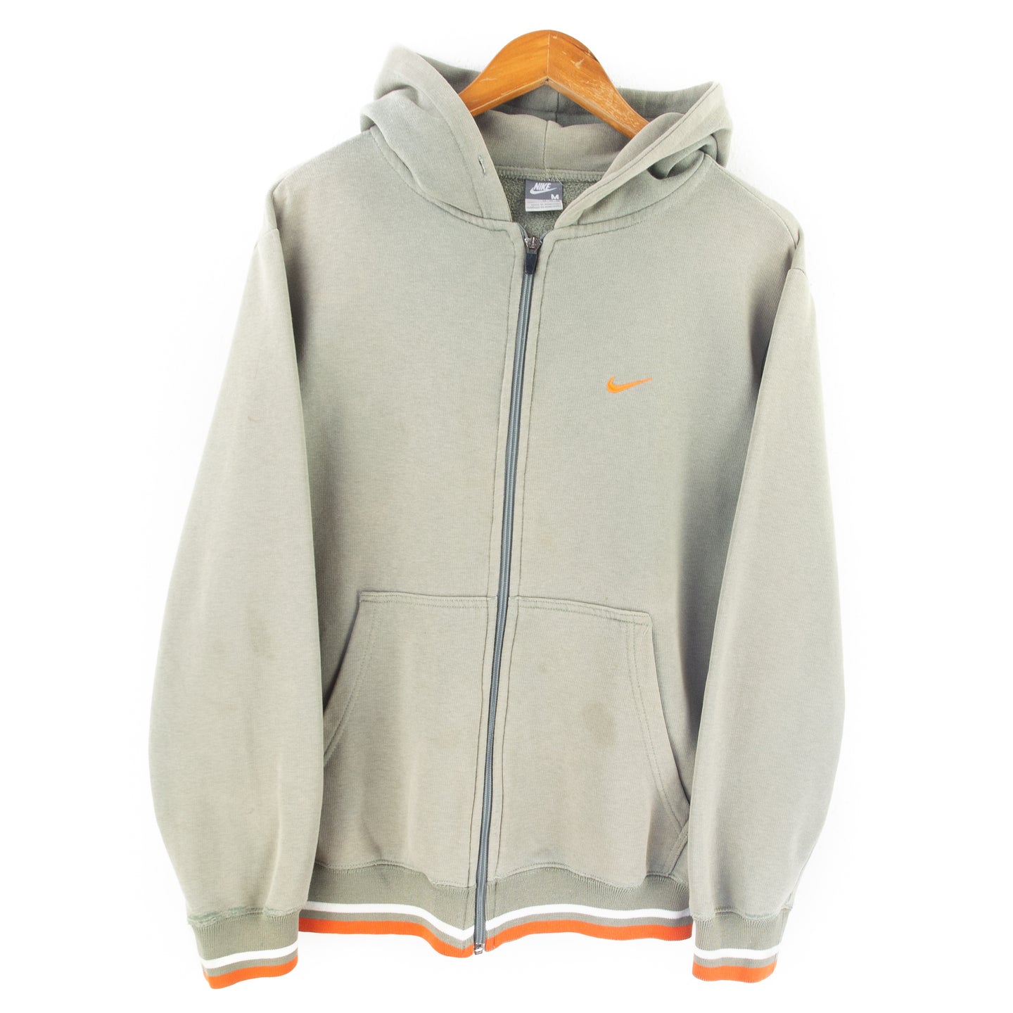VINTAGE NIKE BACK GRAPHIC ZIP UP - M
