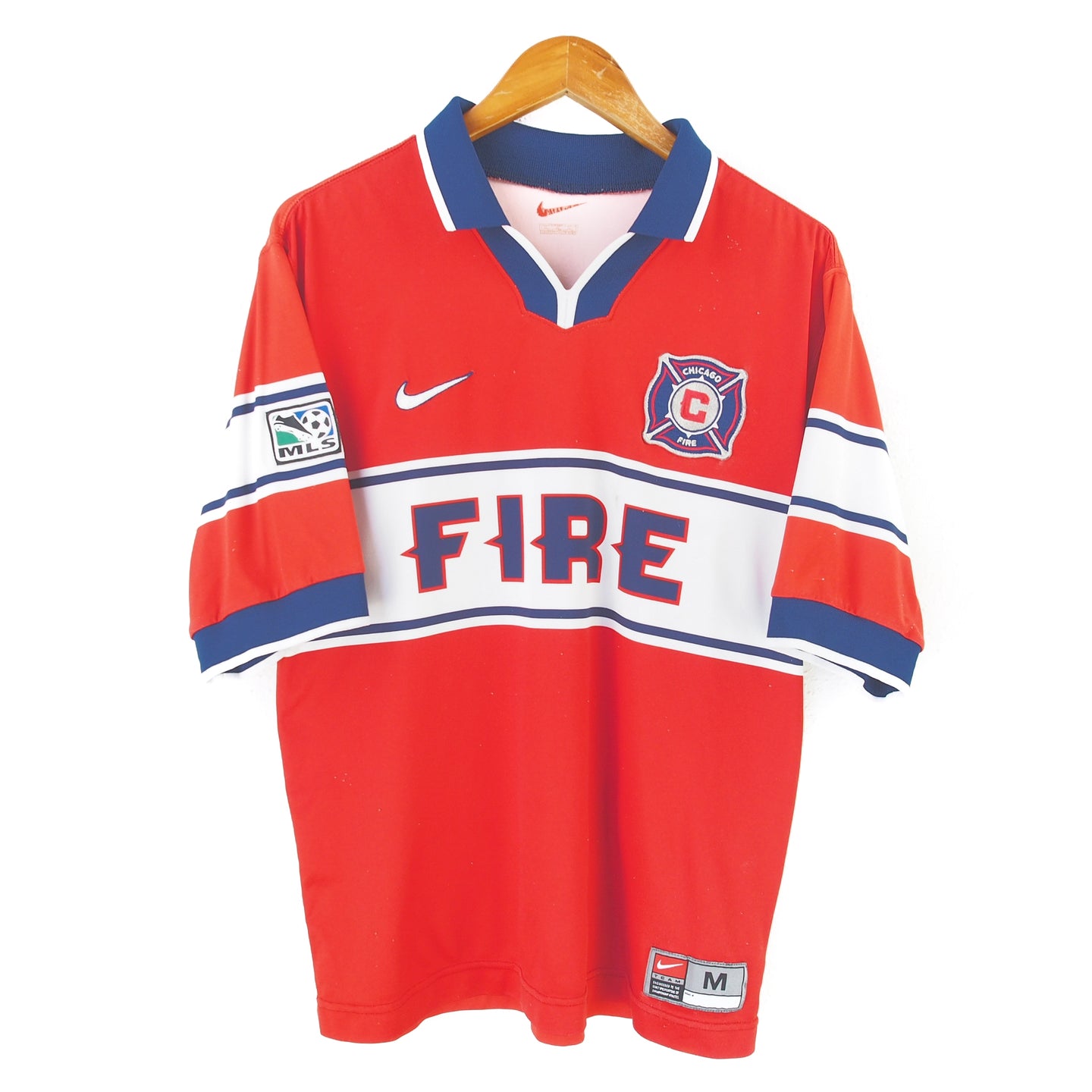VINTAGE 1999 CHICAGO FIRE MLS SOCCER KIT - M