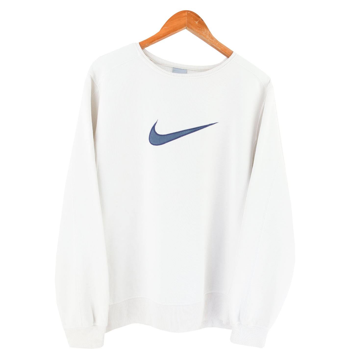 VINTAGE NIKE BIG SWOOSH CREWNECK - M