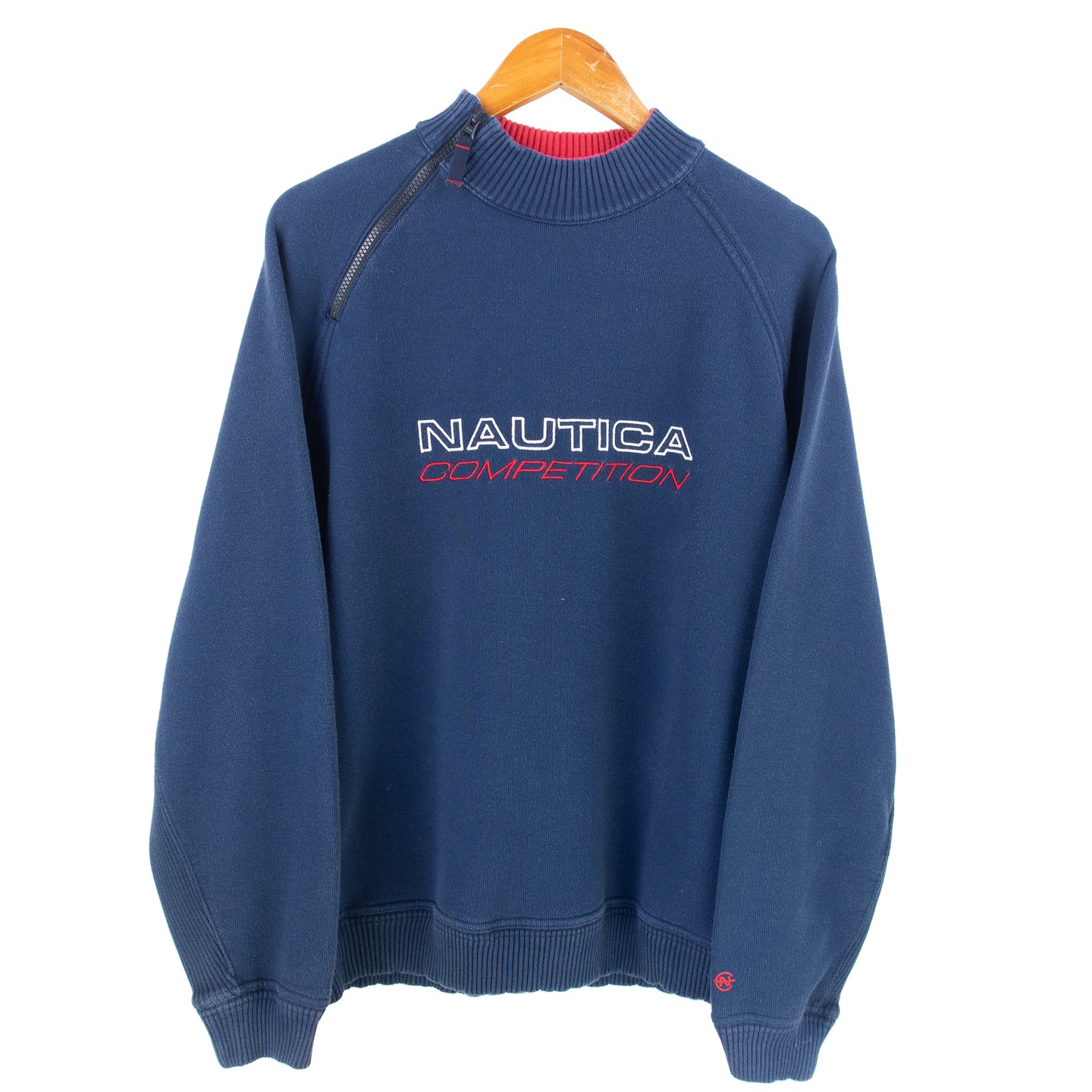 VINTAGE NAUTICA COMP SIDE ZIP SWEATER - M/L