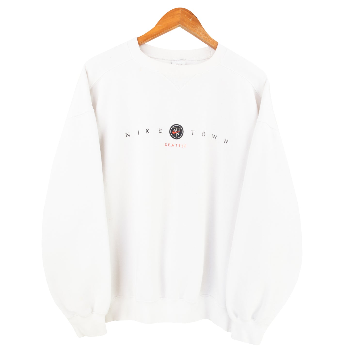 VINTAGE NIKE TOWN EMBROIDERED CREWNECK - M