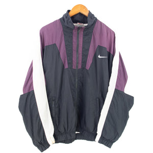 VINTAGE NIKE SWOOSH LINED WINDBREAKER - L
