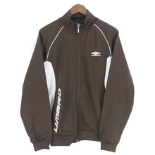 Load image into Gallery viewer, VINTAGE UMBRO BROWN DETAILED ZIP UP - M/L
