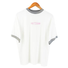 Load image into Gallery viewer, VINTAGE NIKE EMBROIDERED RINGER T SHIRT - M
