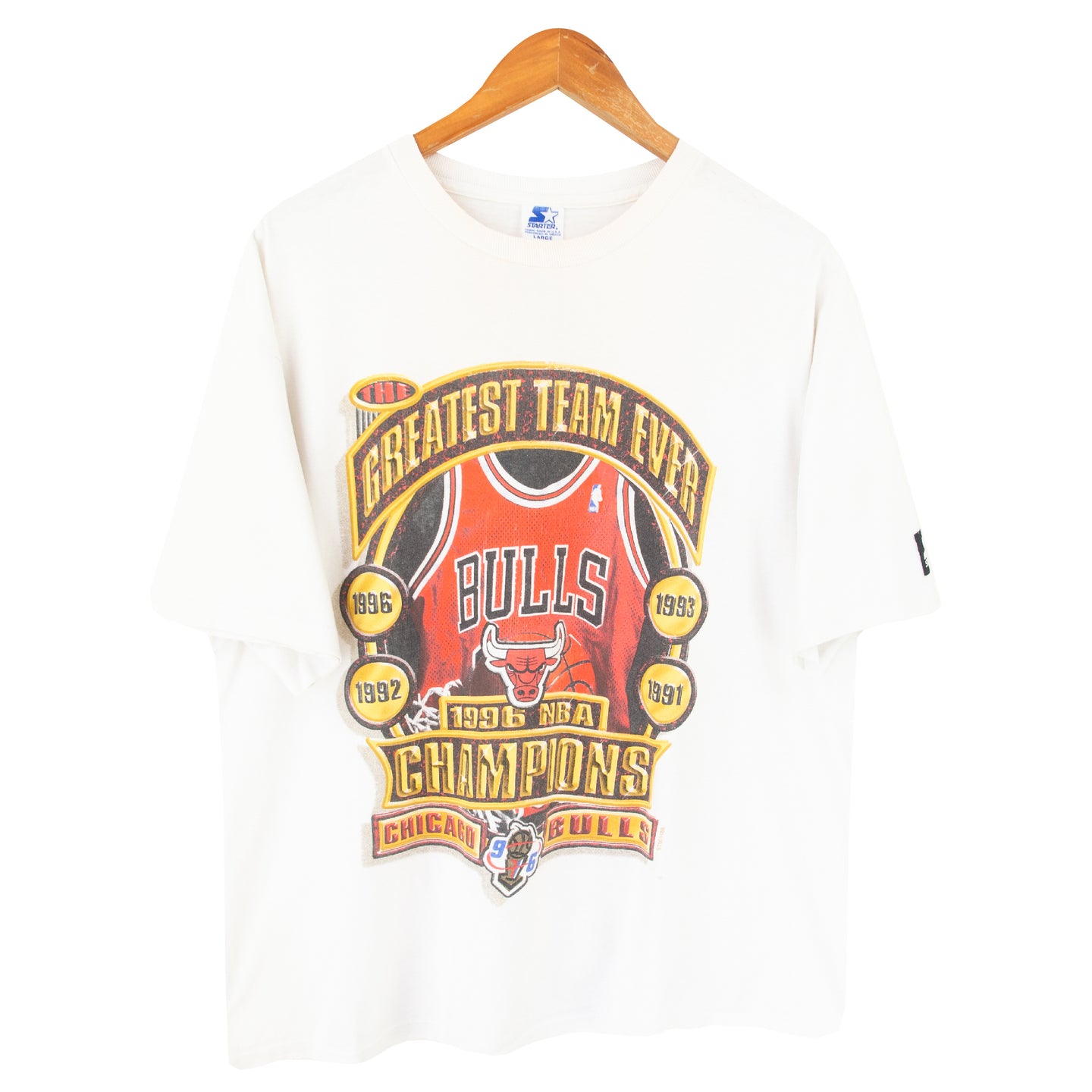 VINTAGE 1998 STARTER BULLS CHAMPIONSHIP T SHIRT - L