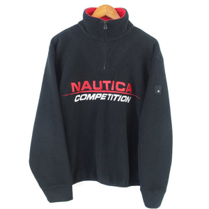 VINTAGE NAUTICA COMP FLEECE 1/4 ZIP - M/L