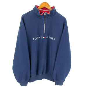 VINTAGE TOMMY HILFIGER EMBROIDERED 1/4 - L