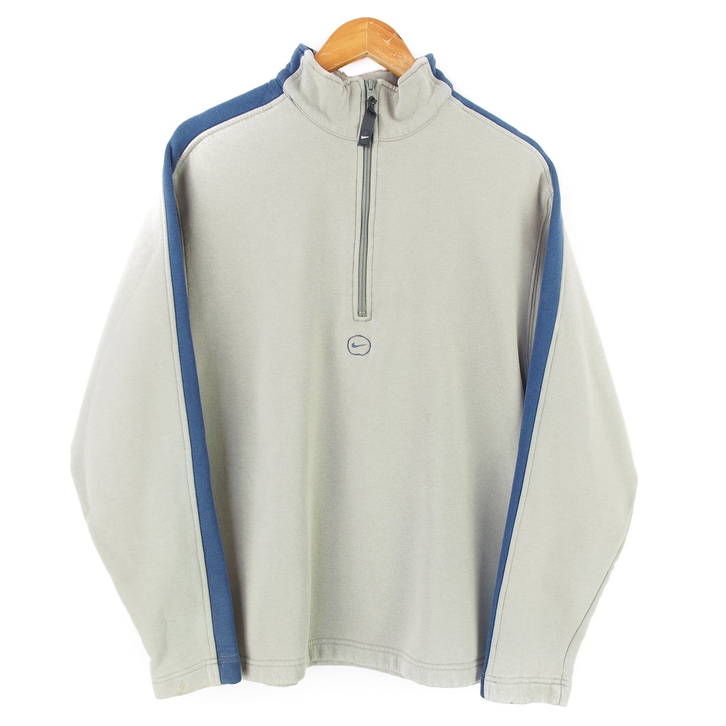 VINTAGE NIKE BACK EMBROIDERY 1/4 ZIP - L