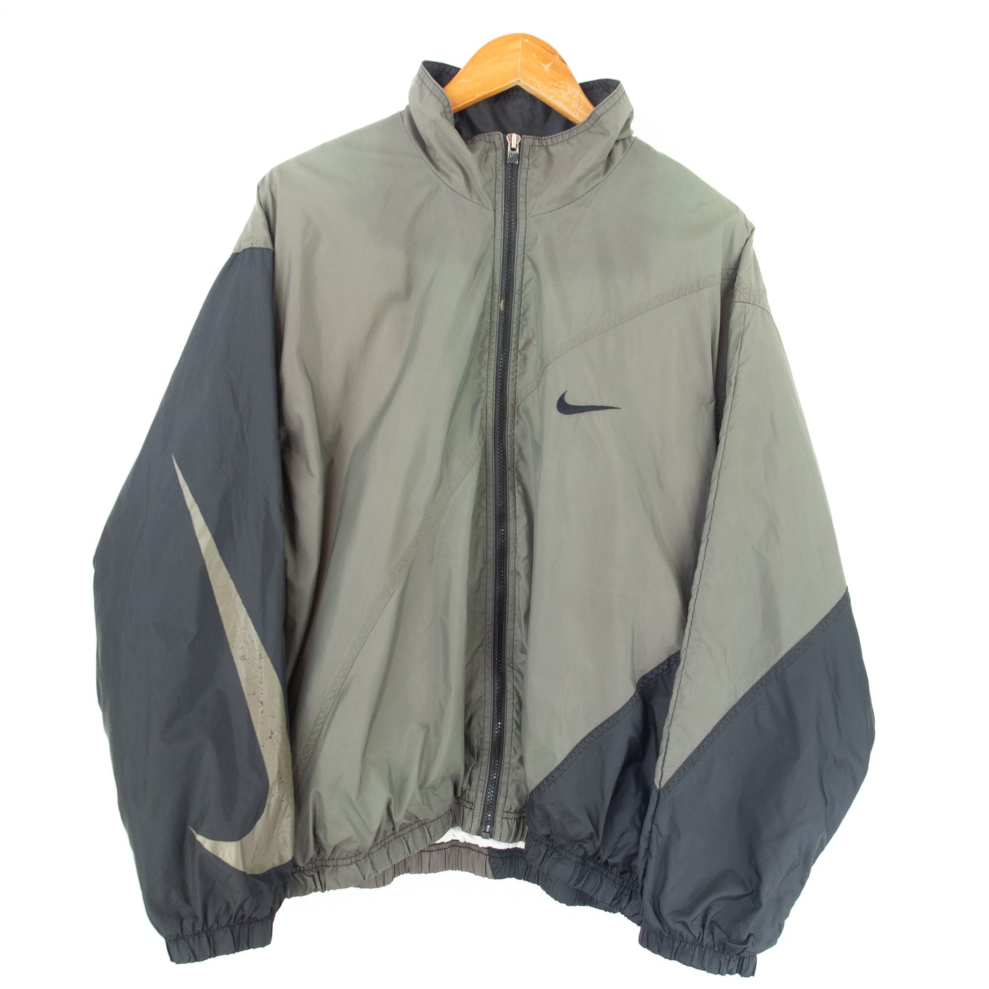 VINTAGE NIKE BIG SWOOSH WINDBREAKER - L