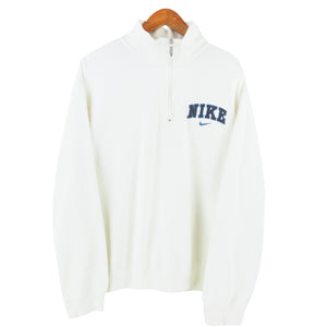 VINTAGE NIKE EMBROIDERED 1/4 ZIP - L