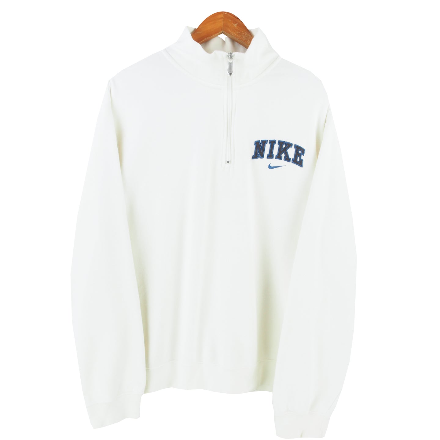 VINTAGE NIKE EMBROIDERED 1/4 ZIP - L