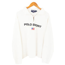 Load image into Gallery viewer, VINTAGE POLO SPORT BIG SPELLOUT 1/4 ZIP - XL
