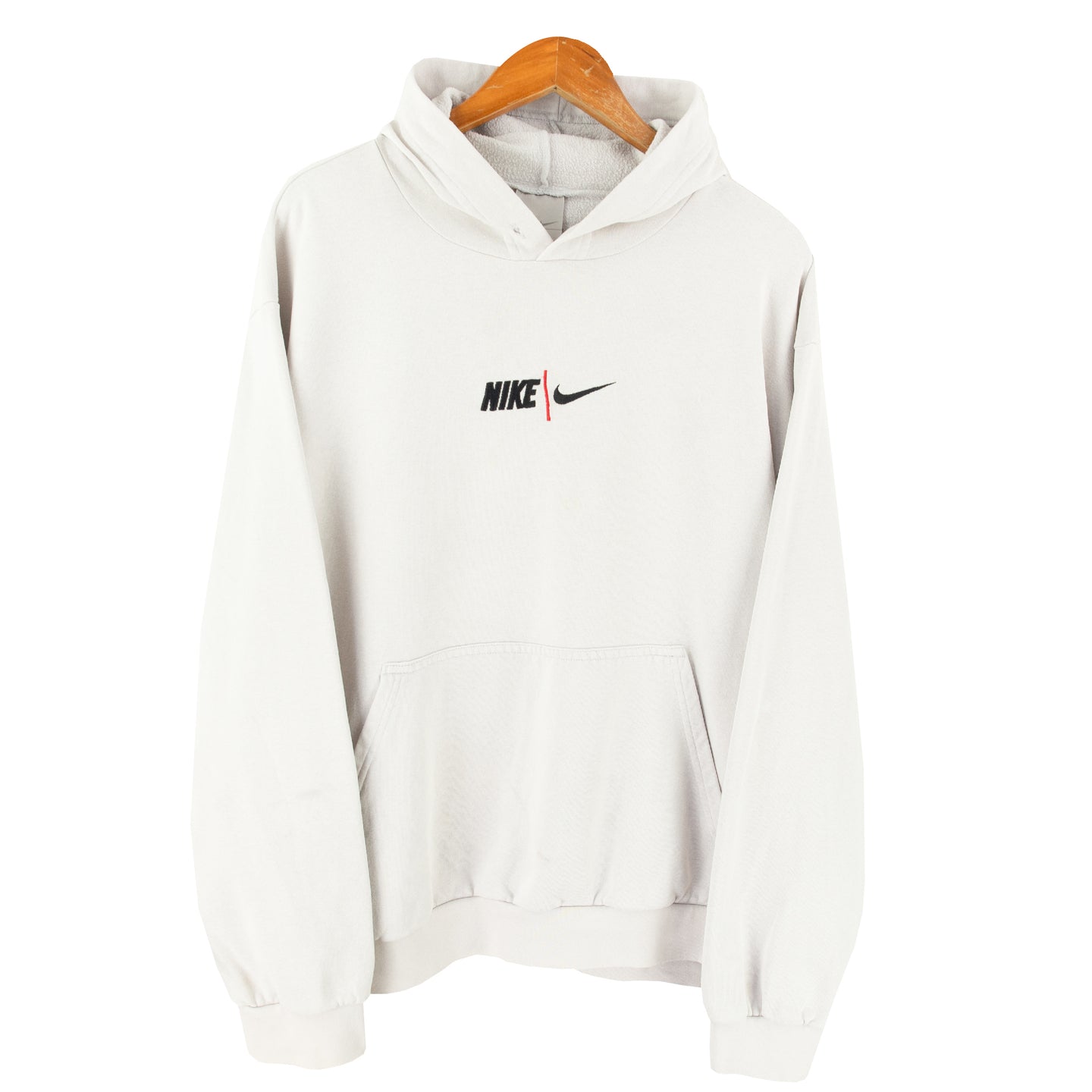 VINTAGE NIKE EMBROIDERED HOODIE - L