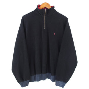 VINTAGE POLO RALPH LAUREN FLEECE 1/4 ZIP - L