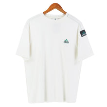 Load image into Gallery viewer, VINTAGE ADIDAS EQT EMBROIDERED THICK COLLAR T SHIRT - M
