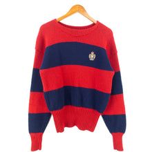 Load image into Gallery viewer, VINTAGE OG 80&#39;s POLO CREST KNIT JUMPER - M
