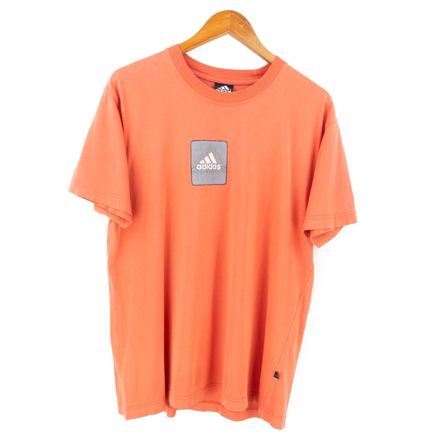 VINTAGE ADIDAS BOX LOGO T SHIRT - M