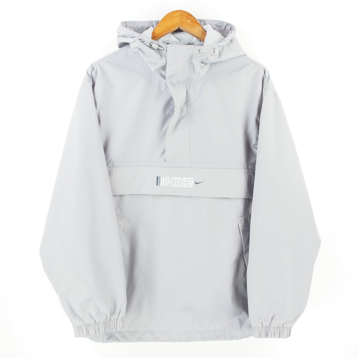 VINTAGE NIKE SPELLOUT SWOOSH WINDBREAKER - M/L
