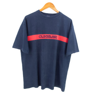 VINTAGE QUIKSILVER EMBROIDERED T SHIRT - L