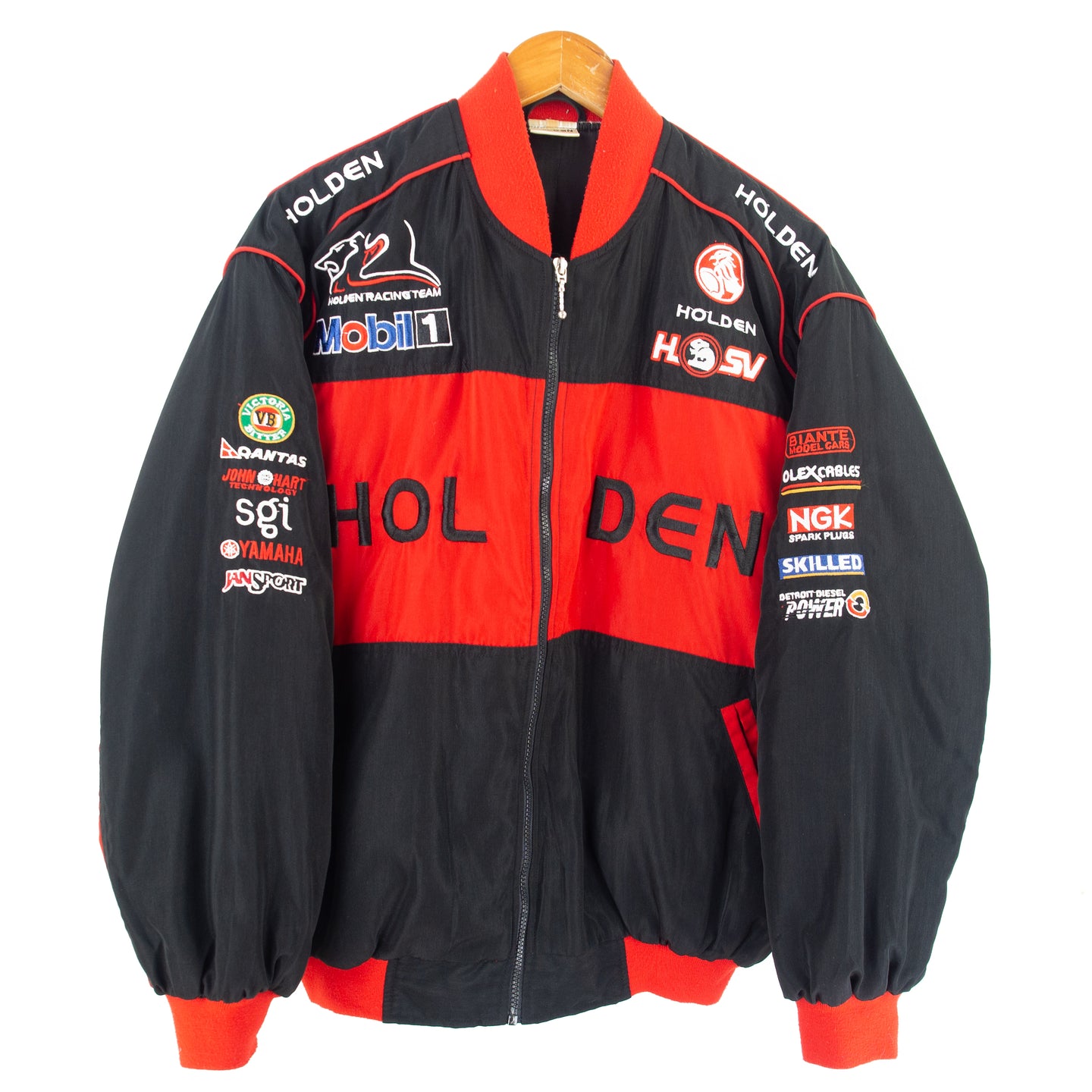 VINTAGE HOLDEN EMBROIDERED PUFFY RACE JACKET - L