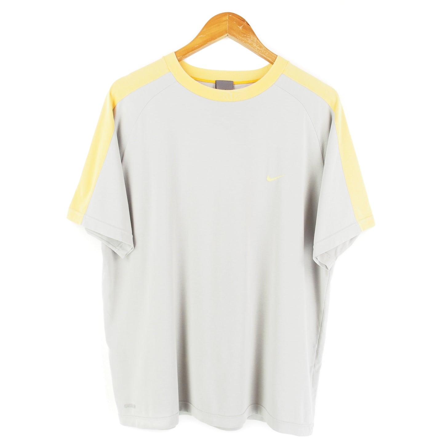 VINTAGE NIKE SWOOSH TWO TONE T SHIRT - L