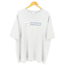 Load image into Gallery viewer, VINTAGE LEVI JEANS BOX LOGO T SHIRT - XL
