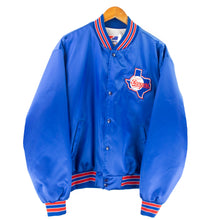 Load image into Gallery viewer, VINTAGE 90&#39;s TEXAS RANGERS SATIN BOMBER - XL
