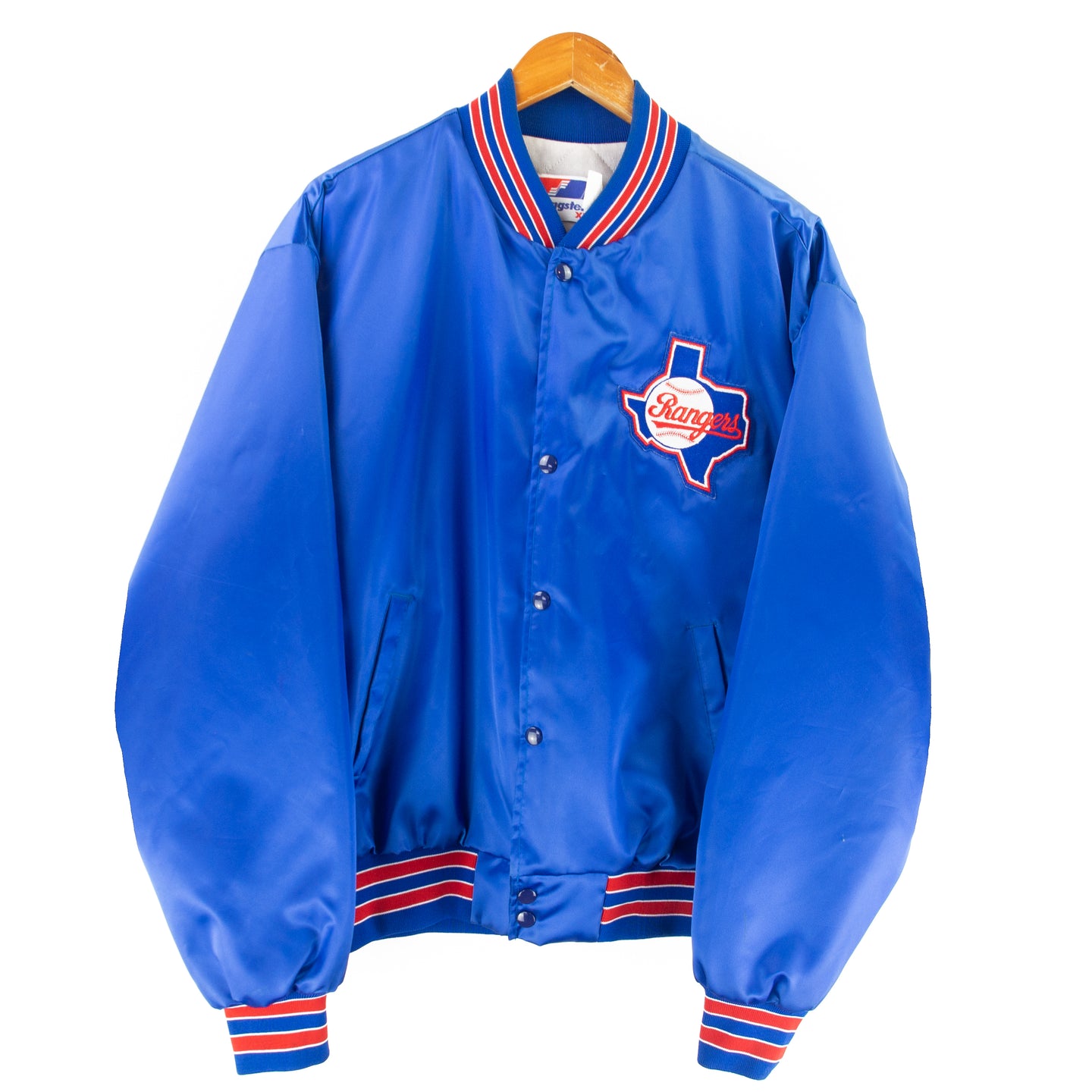 VINTAGE 90's TEXAS RANGERS SATIN BOMBER - XL
