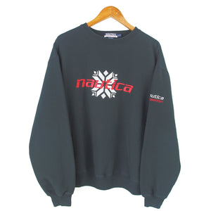 VINTAGE NAUTICA COMP WINTER EMBROIDERED CREW - XL