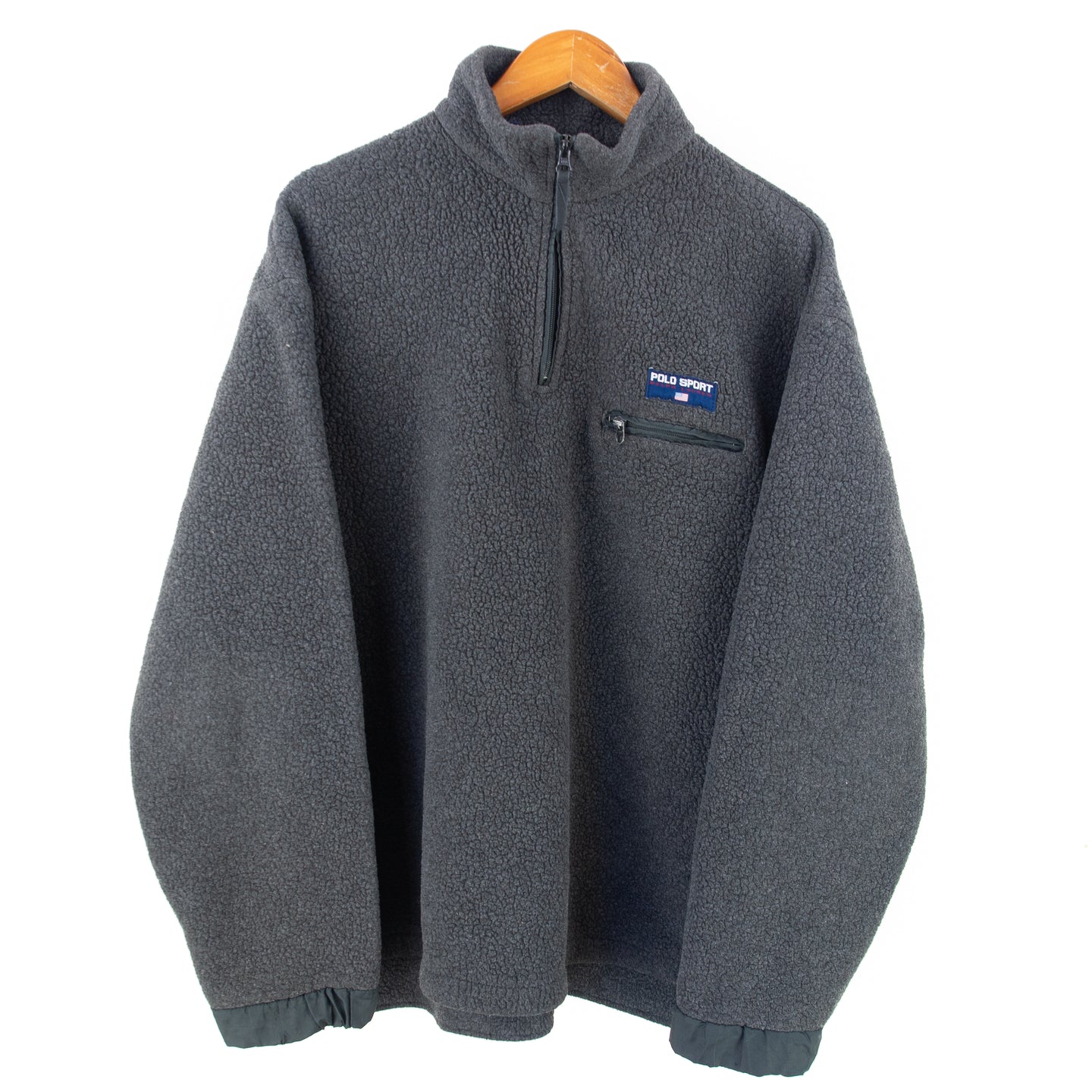 VINTAGE POLO SPORT SHERPA FLEECE 1/4 ZIP - L/XL