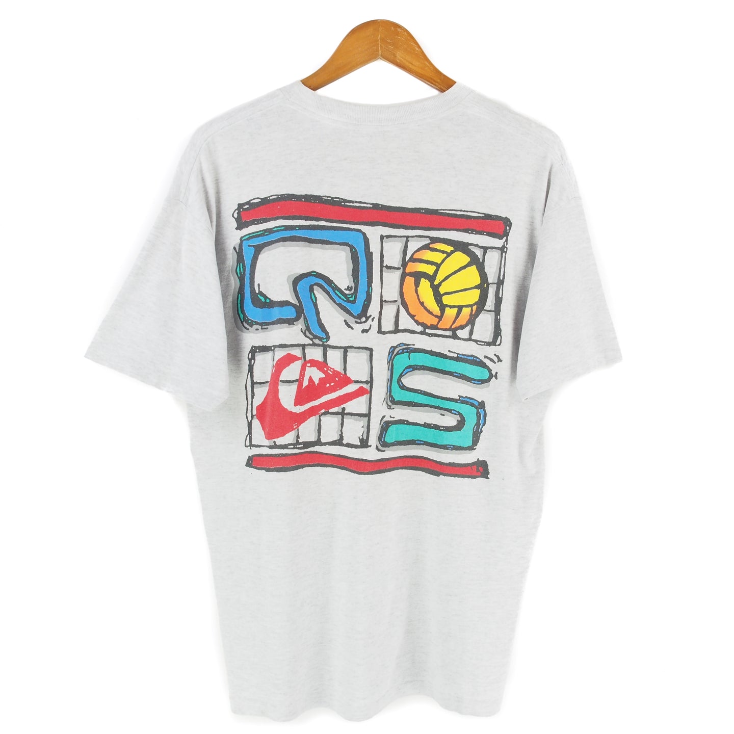 VINTAGE QUIKSILVER GRAPHIC T SHIRT - L